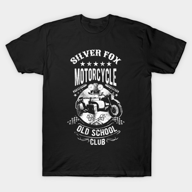 Silver Fox Motorcycle Club T-Shirt by LittleBean